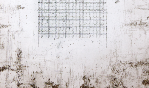 the Work (detail), 2014, etching, 15"x11" - Edition of 28